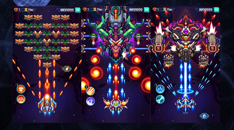 Galaxiga : Classic Arcade Shooter 80s